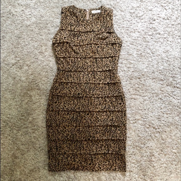 Calvin Klein Dresses & Skirts - Calvin Klein leopard print dress
